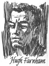 Sketch of a clean-cut, older man’s face.