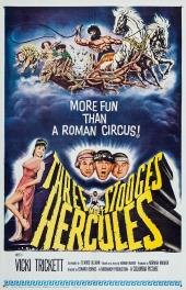 Hercules drives a chariot across the sky while the stooges are up to their
                usual hijinx in the back.