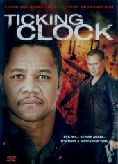 Cuba Gooding Junior (as defiant Lewis Hicks) stands in front of Neal McDonough
                (as angry, gun-toting Keech) and a large, fiery clock.