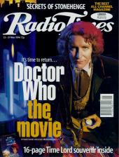 Paul McGann (as the Eighth Doctor) poses with his pocket watch.