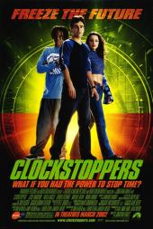 Garikayi Mutambirwa (as Meeker), Jesse Bradford (as Zak Gibbs), and Paula
                Garcés (as Francesca) pose in front of a giant, neon-green watch dial.