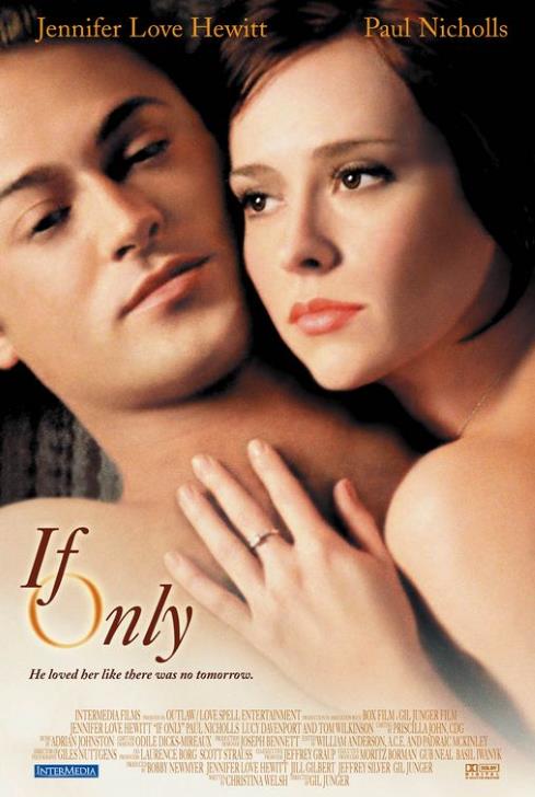 Paul Nichols (as Ian Wyndham) and Jennifer Love Hewitt (as Samantha Andrews) cuddle in the nude with faraway looks in their eyes.