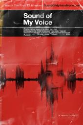 The face of Brit Marling (as Maggie) superimposed on a waveform of a sound
              clip.