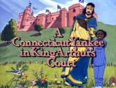 Cartoon images of Keshia Knight Pulliam (as Karne) and Michael Gross (as King
                Arthur) in front of Camelot.