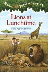 On an African savannah. Young Jack and Annie stumble upon a lion and his
                family.