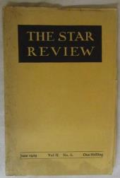 Text-only, yellow cover for The Star Review, June 1929.