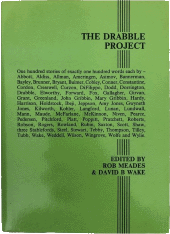 Lurid green cover for [_The Drabble Project_], listing all the authors
                of its 100-word stories.