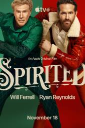 Will Ferrell (as Roberto) in green and Ryan Reynolds (as Briggs) in red race
                side by side in Christmas costumes.